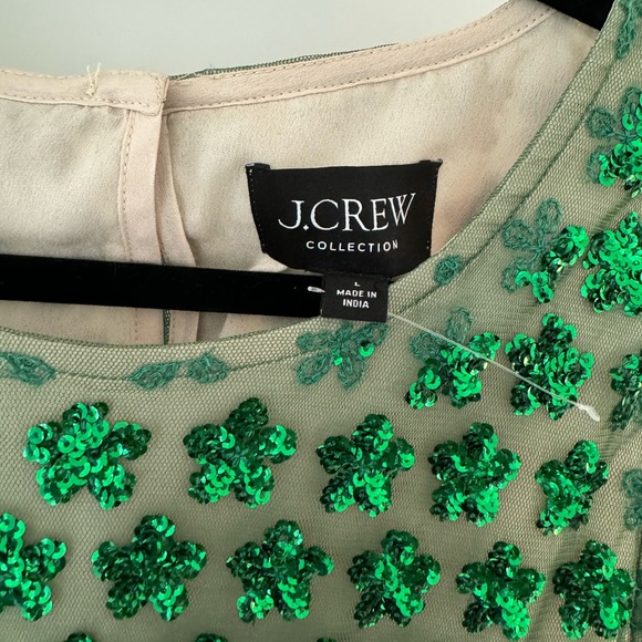 J.Crew Collection embellished sequin shell top in green - Picture 5 of 6